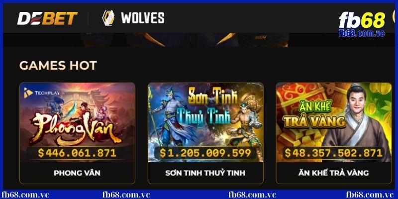 Sản phẩm game Debet ăn khách hiện nay